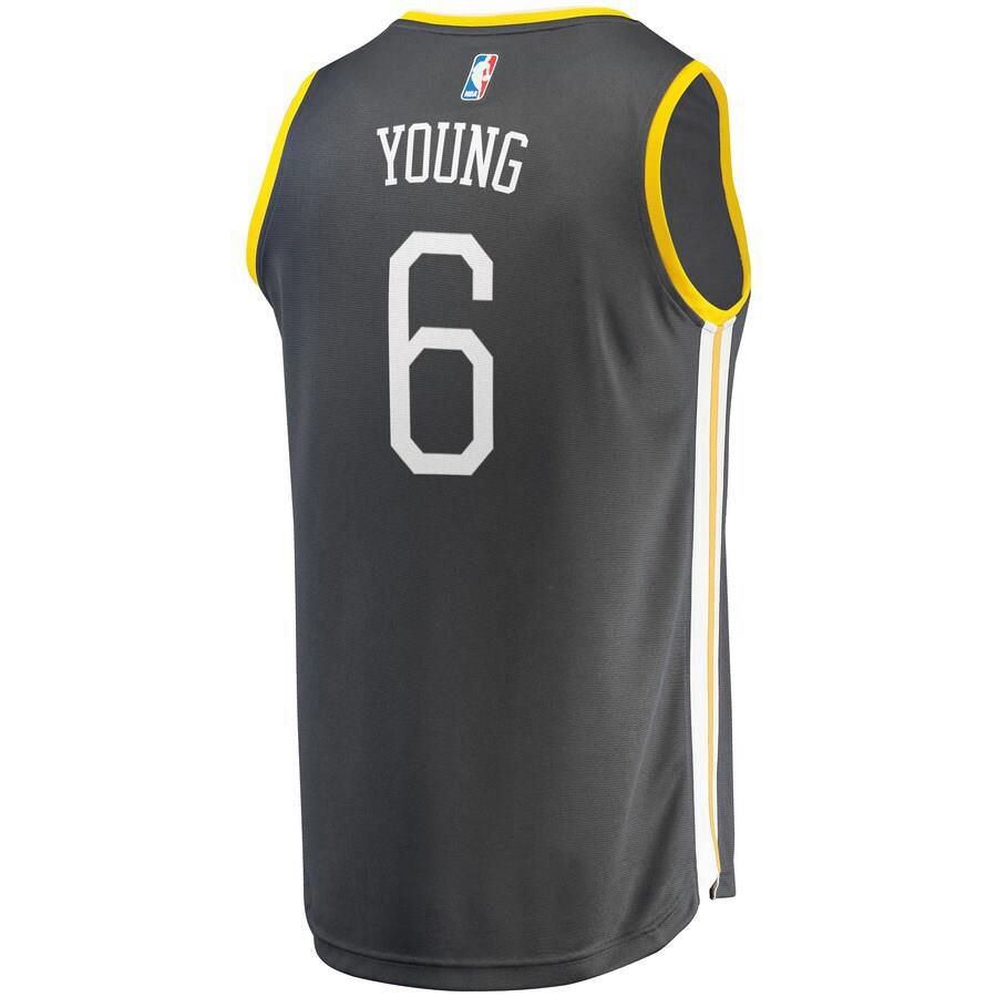 Golden State Warriors Nick Young Fanatics Branded Replica Fast Break Player Statement Jersey Mens - Dark Grey | Ireland Z4851E7